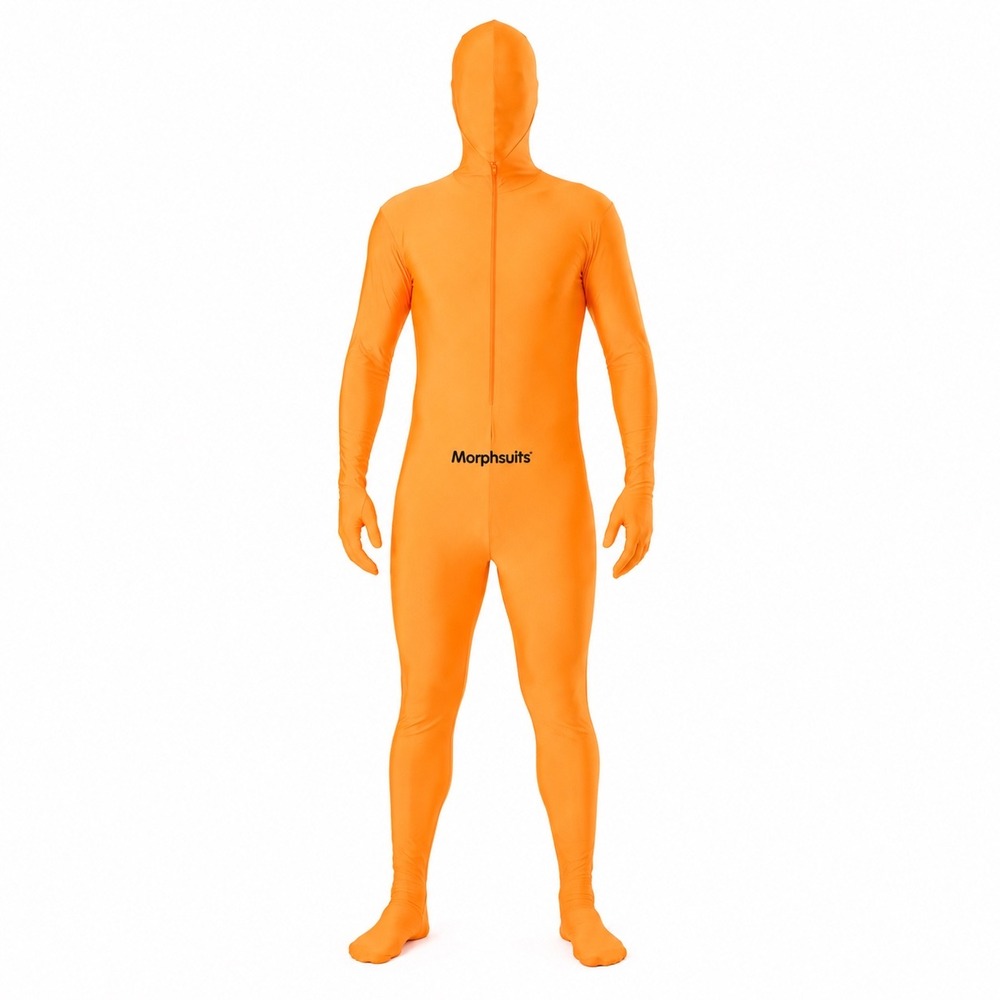 Morphsuits Original Orange Full Body Zentai Suit Adult XL Halloween Costume